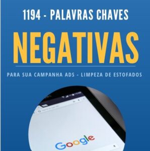 PALAVRAS CHAVES NEGATIVAS